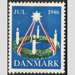JULEM�RKER DANMARK | 1946 - Adventskrans - Postfrisk