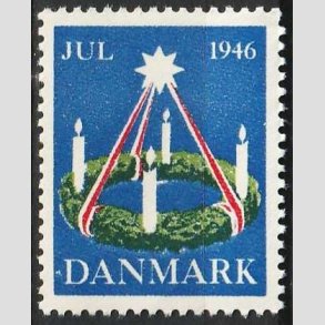 JULEM�RKER DANMARK | 1946 - Adventskrans - Postfrisk
