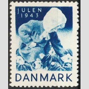 JULEM�RKER DANMARK | 1943 - Lille pige - Postfrisk