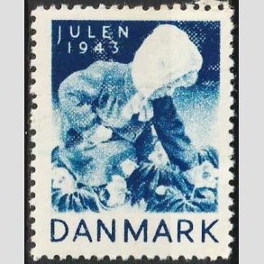 JULEM�RKER DANMARK | 1943 - Lille pige - Postfrisk