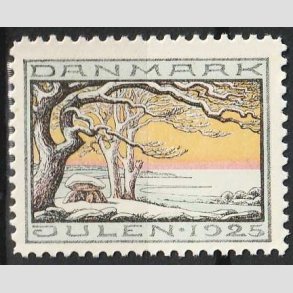 JULEM�RKER DANMARK | 1925 - Vinterlandskab - Postfrisk