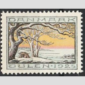 JULEM�RKER DANMARK | 1925 - Vinterlandskab - Postfrisk