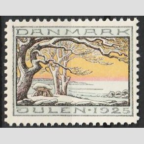JULEM�RKER DANMARK | 1925 - Vinterlandskab - Postfrisk