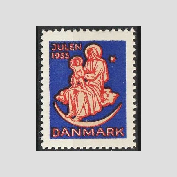 JULEMRKER DANMARK | 1935 - Jomfru Maria og Jesusbarnet - Postfrisk