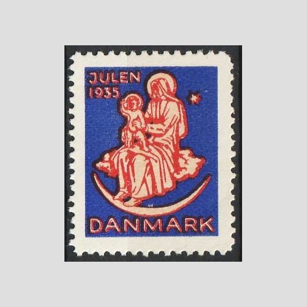 JULEMRKER DANMARK | 1935 - Jomfru Maria og Jesusbarnet - Postfrisk