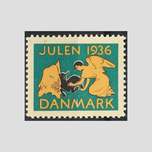 JULEMRKER DANMARK | 1936 - Engel og lam - Postfrisk