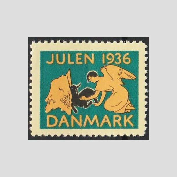 JULEMRKER DANMARK | 1936 - Engel og lam - Postfrisk