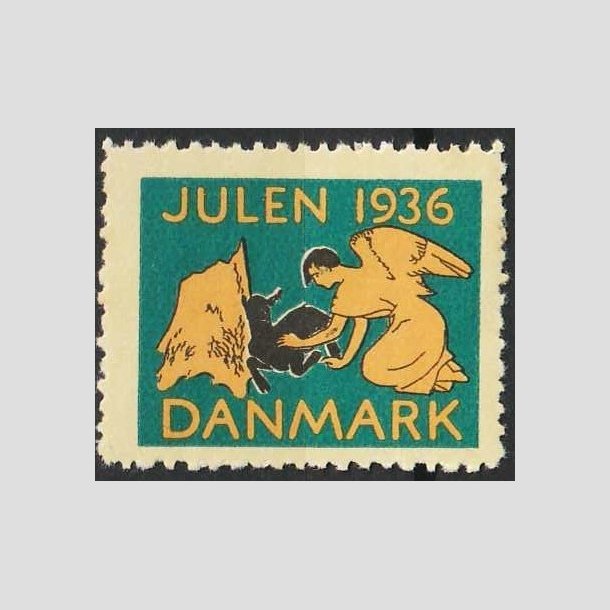 JULEMRKER DANMARK | 1936 - Engel og lam - Postfrisk