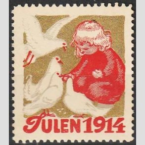 JULEM�RKER DANMARK | 1914 - Barn og Duer - Postfrisk