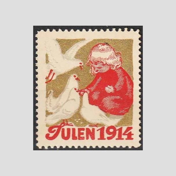 JULEMRKER DANMARK | 1914 - Barn og Duer - Postfrisk