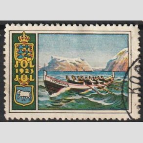 JULEM�RKER DANMARK | 1923 - F�ringb�d - Stemplet