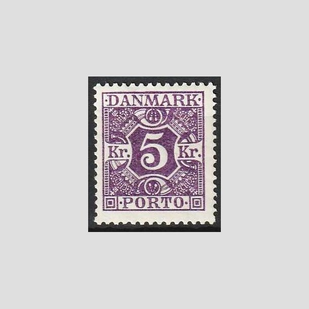 FRIMRKER DANMARK | 1921-25 - AFA 16 - 5 kr. violet - Ubrugt