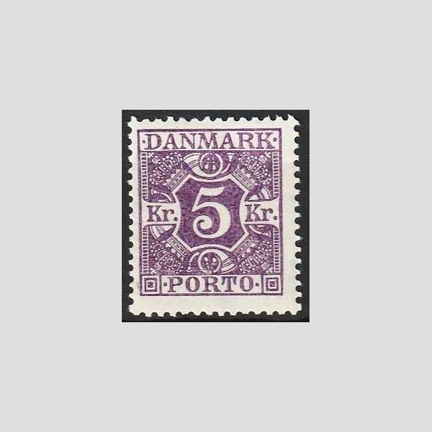 FRIMRKER DANMARK | 1921-25 - AFA 16 - 5 kr. violet - Ubrugt