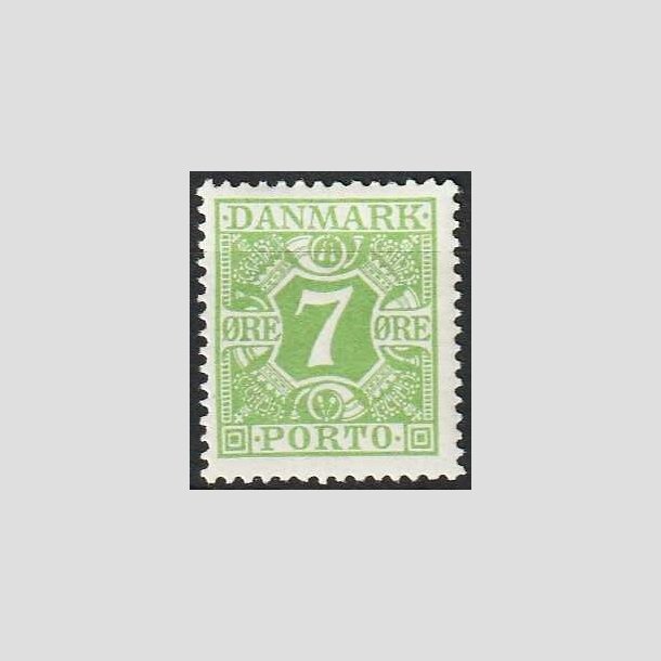 FRIMRKER DANMARK | 1926-27 - AFA 17 - 7 re lysgrn - Ubrugt