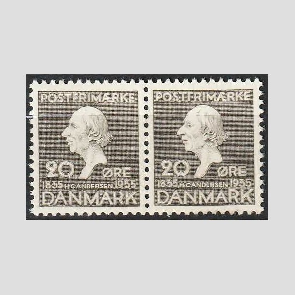 FRIMRKER DANMARK | 1935 - AFA 227 - H. C. Andersen 20 re gr i par - Postfrisk