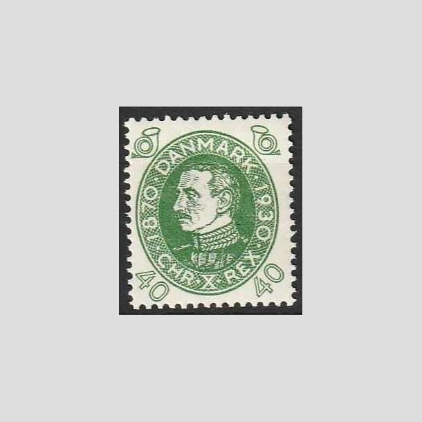 FRIMRKER DANMARK | 1930 - AFA 195 - Chr. X 60 r 40 re grn - Ubrugt