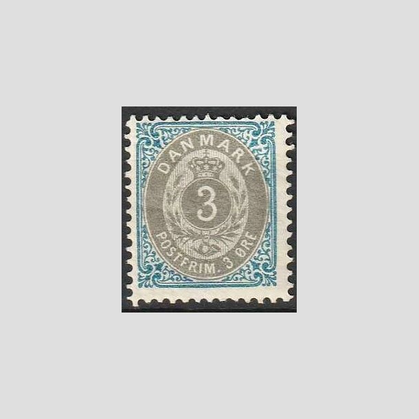 FRIMRKER DANMARK | 1902 - AFA 22C - 3 re bl/gr - Ubrugt