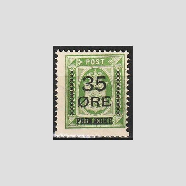 FRIMRKER DANMARK | 1912 - AFA 62 - 35/32 res Provisorium grn - Postfrisk