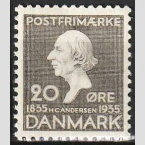FRIMRKER DANMARK | 1935 - AFA 227 - H. C. Andersen 20 re gr - Postfrisk