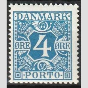 FRIMRKER DANMARK | 1921-25 - AFA 10 - 4 re bl - Postfrisk