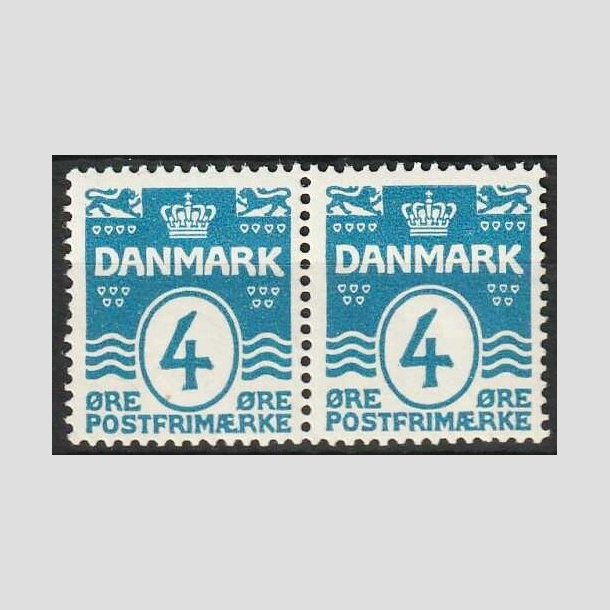FRIMRKER DANMARK | 1913-14 - AFA 80 - Blgelinie 4 re bl i par - Postfrisk