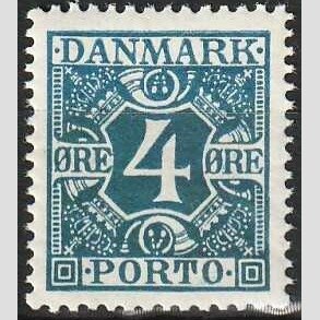 FRIMRKER DANMARK | 1921-25 - AFA 10 - 4 re bl - Postfrisk