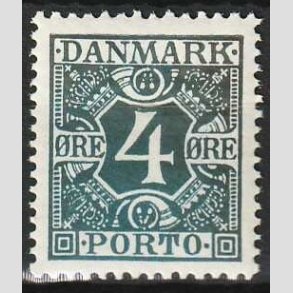 FRIMRKER DANMARK | 1921-25 - AFA 10 - 4 re bl - Postfrisk