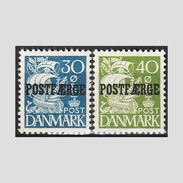 FRIMRKER DANMARK | 1940 - AFA 24,25 Type II - 30 re bl, 40 re grn POSTFRGE - Postfrisk