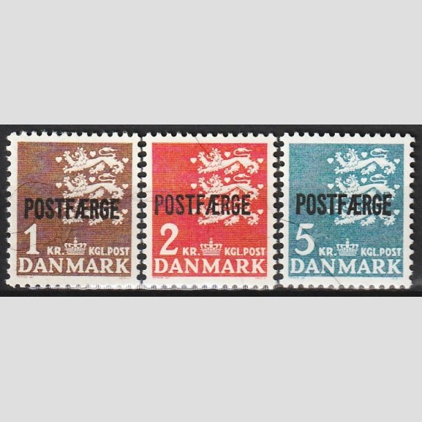 FRIMRKER DANMARK | 1967-75 - AFA 47,49,50 - 1 til 5 Kr. POSTFRGE - Postfrisk