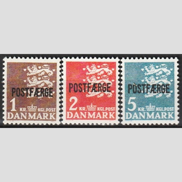 FRIMRKER DANMARK | 1967-75 - AFA 47,49,50 - 1 til 5 Kr. POSTFRGE - Postfrisk