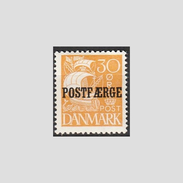 FRIMRKER DANMARK | 1927 - AFA 11 - 30 re orangegul POSTFRGE - Ubrugt