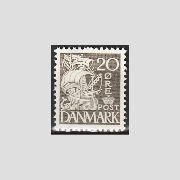 FRIMRKER DANMARK | 1937-40 - AFA 204a - Karavel 20 re gr Type II - Postfrisk