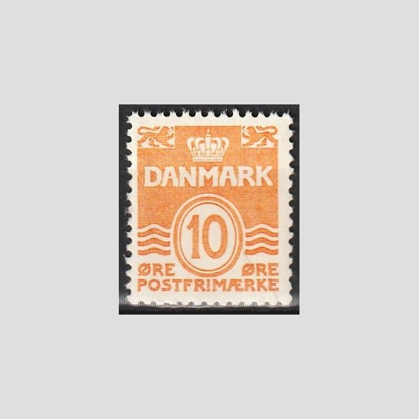 FRIMRKER DANMARK | 1933 - AFA 202 - Blgelinie 10 re orange Type IA - Postfrisk