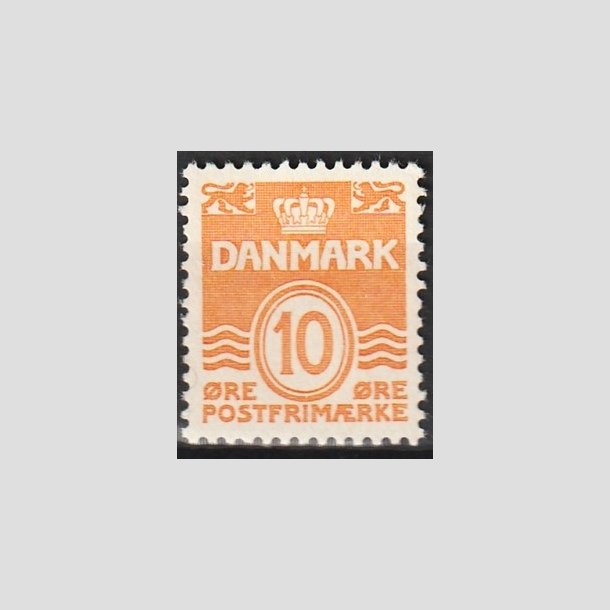 FRIMRKER DANMARK | 1933 - AFA 202 - Blgelinie 10 re orange Type IA - Postfrisk