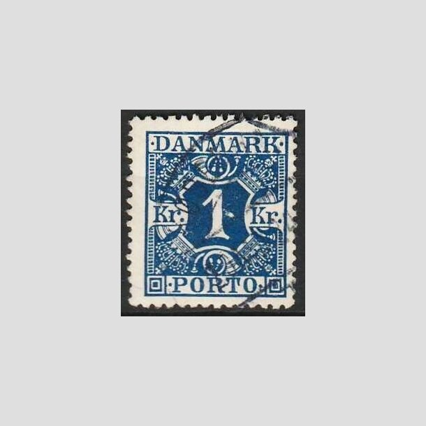 FRIMRKER DANMARK | 1921-25 - AFA 15 - 1 Kr. mrkbl - Stemplet