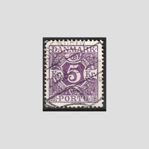 FRIMRKER DANMARK | 1921-25 - AFA 16 - 5 kr. violet - Stemplet