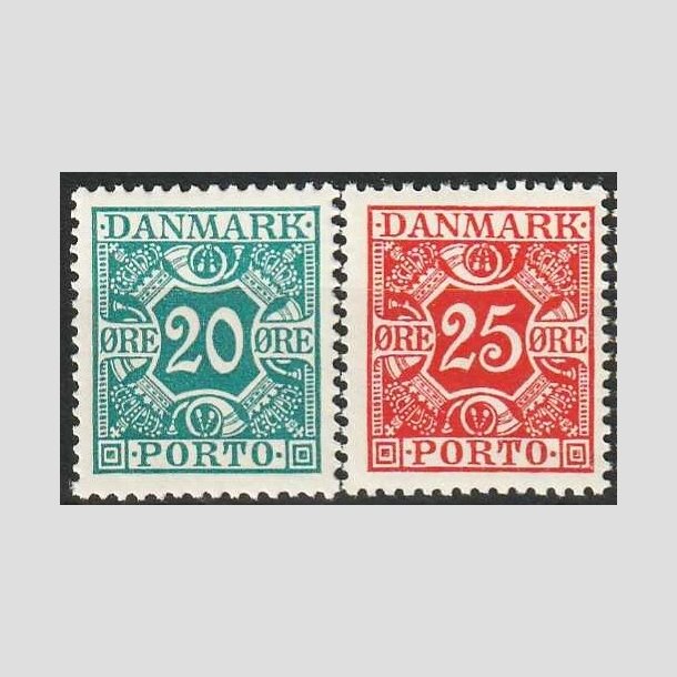 FRIMRKER DANMARK | 1921-25 - AFA 13+14 - 20+25 re - Postfrisk