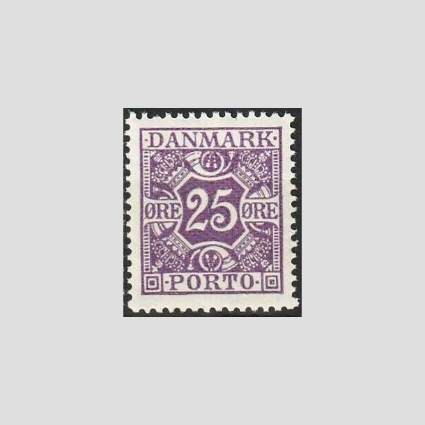 FRIMRKER DANMARK | 1926-27 - AFA 18 - 25 re violet - Postfrisk