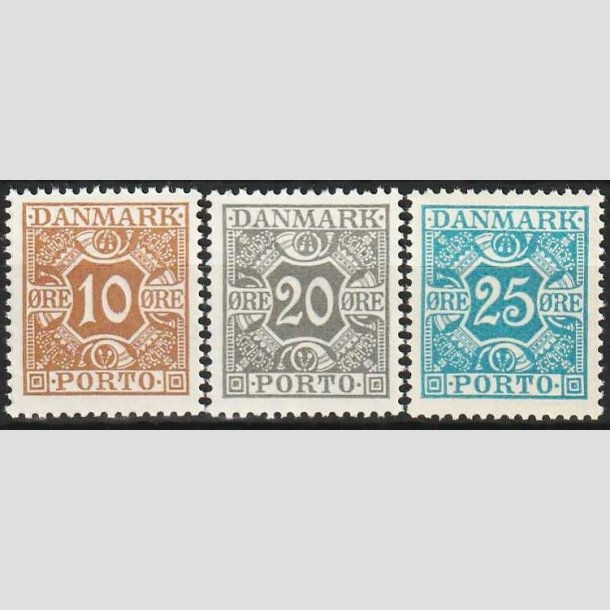 FRIMRKER DANMARK | 1930 - AFA 22,23,24 - 10,20,25 re - Postfrisk