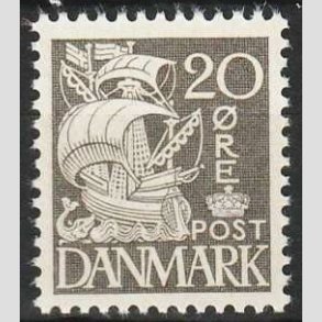 FRIMRKER DANMARK | 1937-40 - AFA 204a - Karavel 20 re gr Type II - Postfrisk