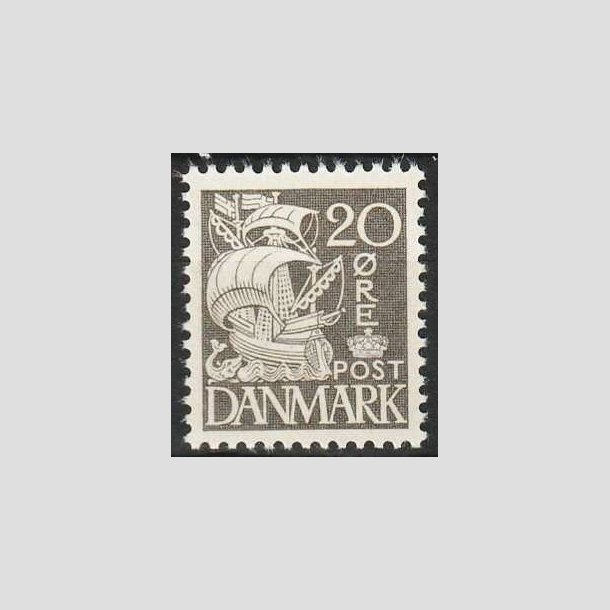 FRIMRKER DANMARK | 1937-40 - AFA 204a - Karavel 20 re gr Type II - Postfrisk