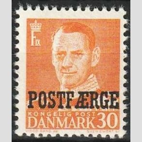 FRIMRKER DANMARK | 1949-50 - AFA 32 - 30 re orange POSTFRGE - Postfrisk