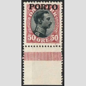 FRIMRKER DANMARK | 1921 - AFA 7 - 50 re vinrd/sort - Postfrisk