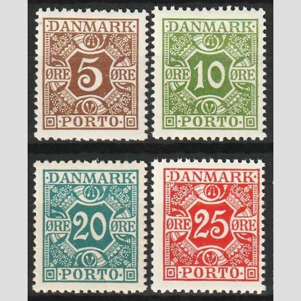 FRIMRKER DANMARK | 1921-25 - AFA 11-14 - 5 - 25 re - Postfrisk