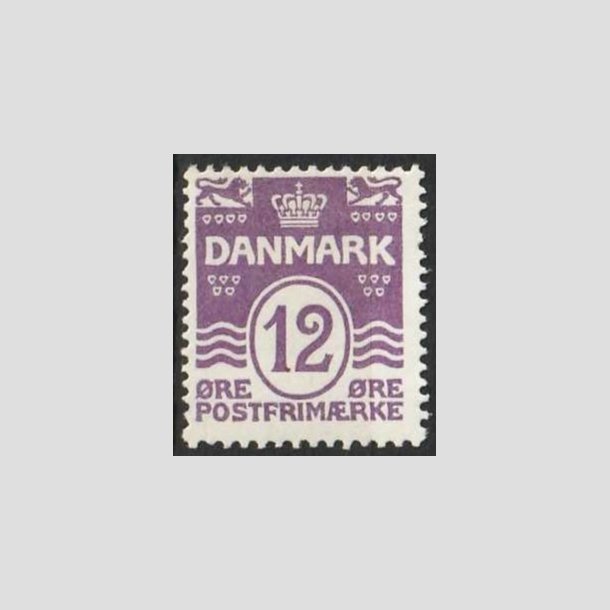 FRIMRKER DANMARK | 1926-30 - AFA 168 - Blgelinie 12 re violet - Ubrugt