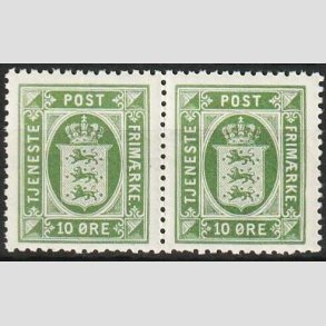 FRIMRKER DANMARK | 1921-23 - AFA 19 - 10 re grn i par - Postfrisk