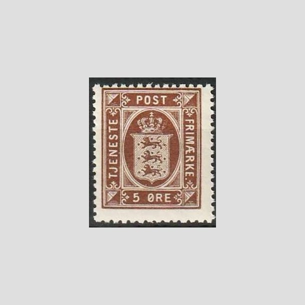 FRIMRKER DANMARK | 1921-23 - AFA 18 - 5 re brun - Postfrisk