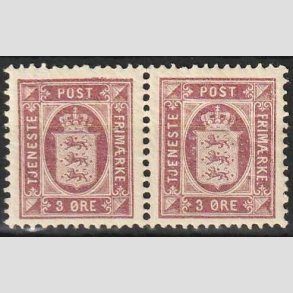 FRIMRKER DANMARK | 1896-1912 - AFA 4C - 3 re lilla i par - Postfrisk