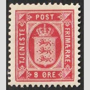 FRIMRKER DANMARK | 1896-1912 - AFA 6B - 8 re rosa - Ubrugt