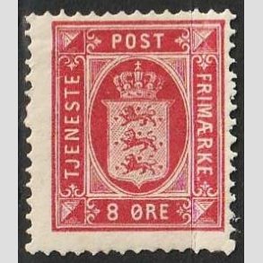 FRIMRKER DANMARK | 1875 - AFA 6 - 8 re rosa - Ubrugt